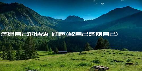 感恩自己的话语 励志(致自己感谢自己)